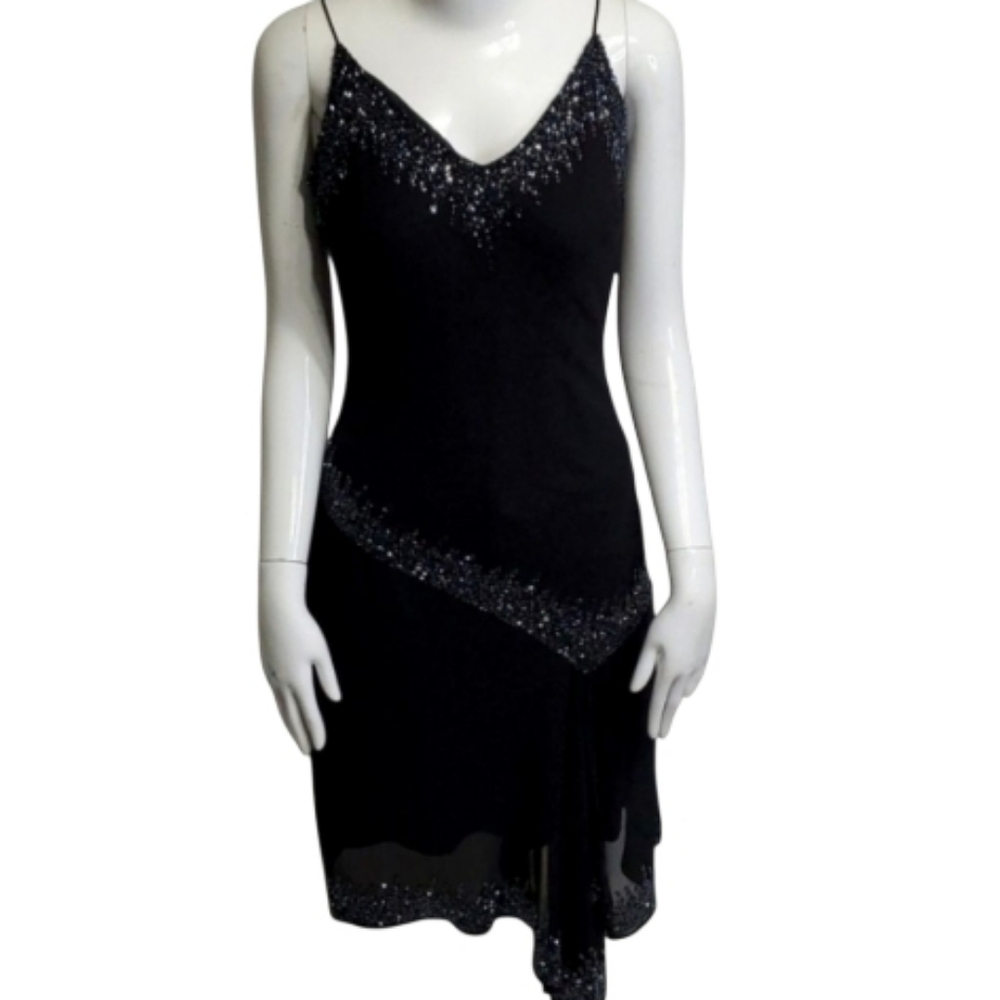 J Kara Cocktail Dress in Black Size 6